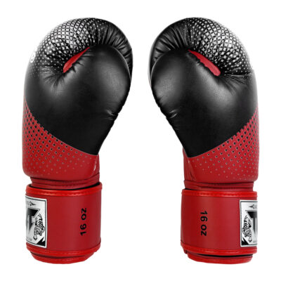TUFF Muay Thai Boxing Gloves (Red Black) - Image 4