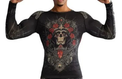 VENUM Santa Muerte 5.0 Men’s Long Sleeve Rashguard - Image 4