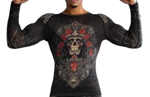 VENUM Santa Muerte 5.0 Men’s Long Sleeve Rashguard - Image 4