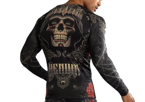 VENUM Santa Muerte 5.0 Men’s Long Sleeve Rashguard - Image 2