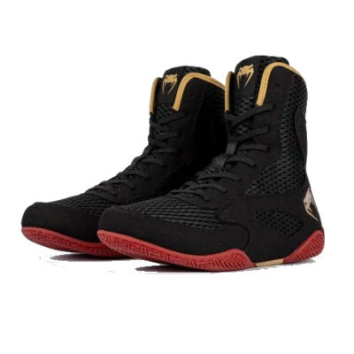 VENUM Contender Boxing Shoes (Black/Gold/Red)