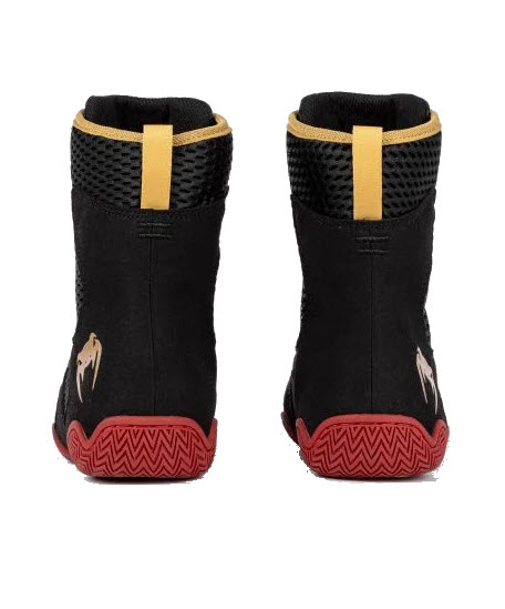 VENUM Contender Boxing Shoes (Black/Gold/Red) - Image 3