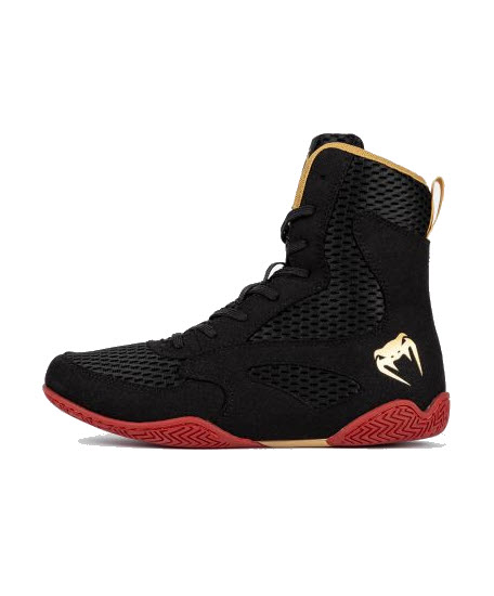 VENUM Contender Boxing Shoes (Black/Gold/Red) - Image 4