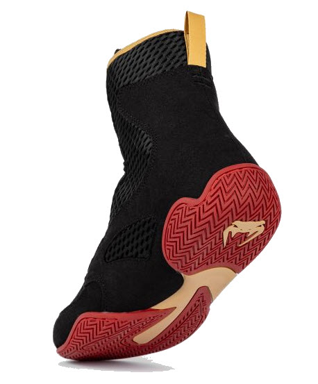 VENUM Contender Boxing Shoes (Black/Gold/Red) - Image 5