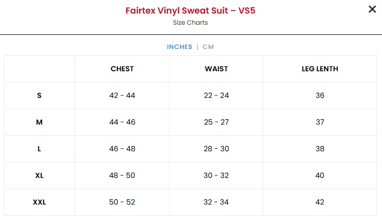 FAIRTEX Vinyl Sweat Suit VS5 - Image 6